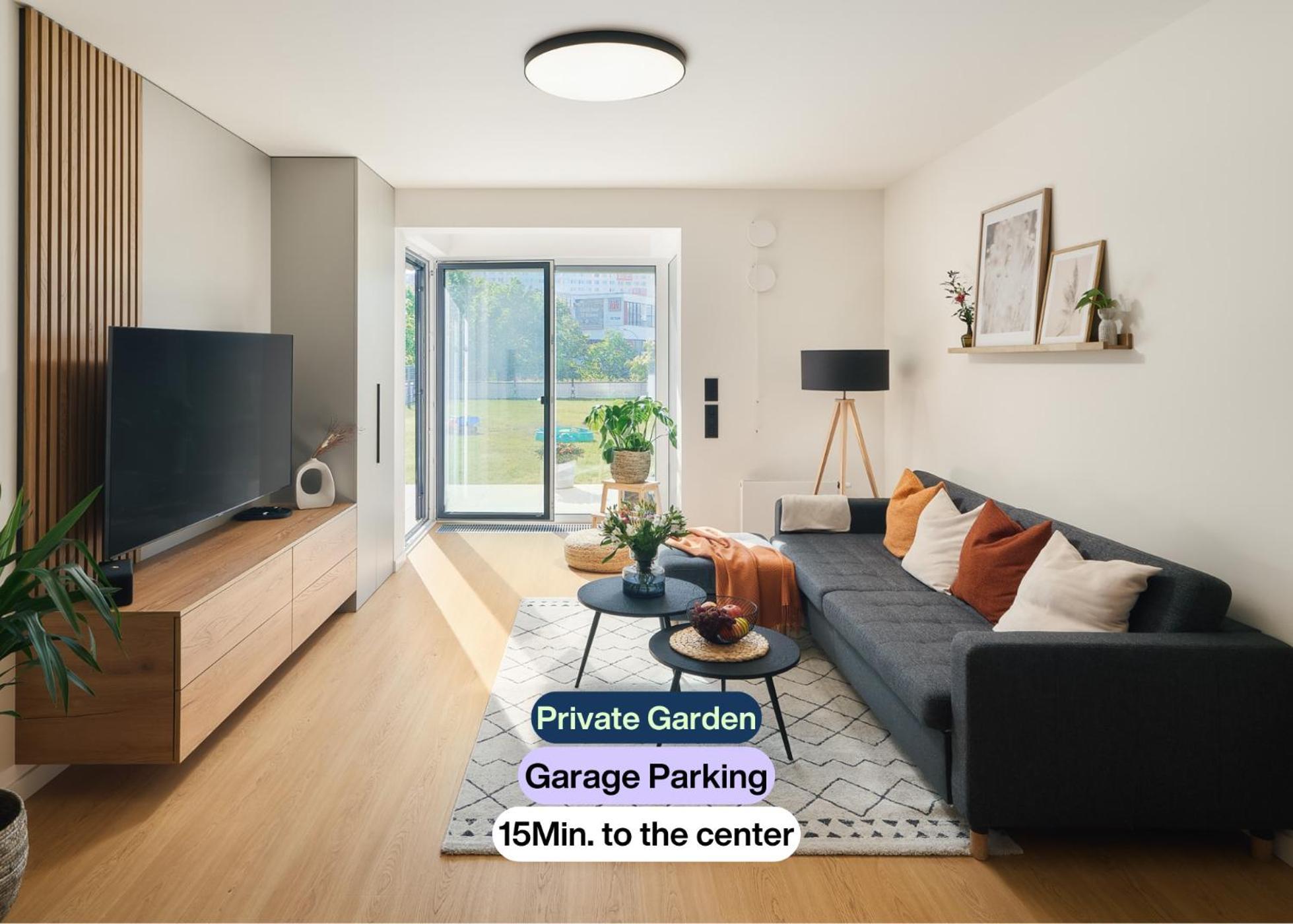 Beta Home - Garage, Air Condition, Garden, At Metro Praha Bagian luar foto